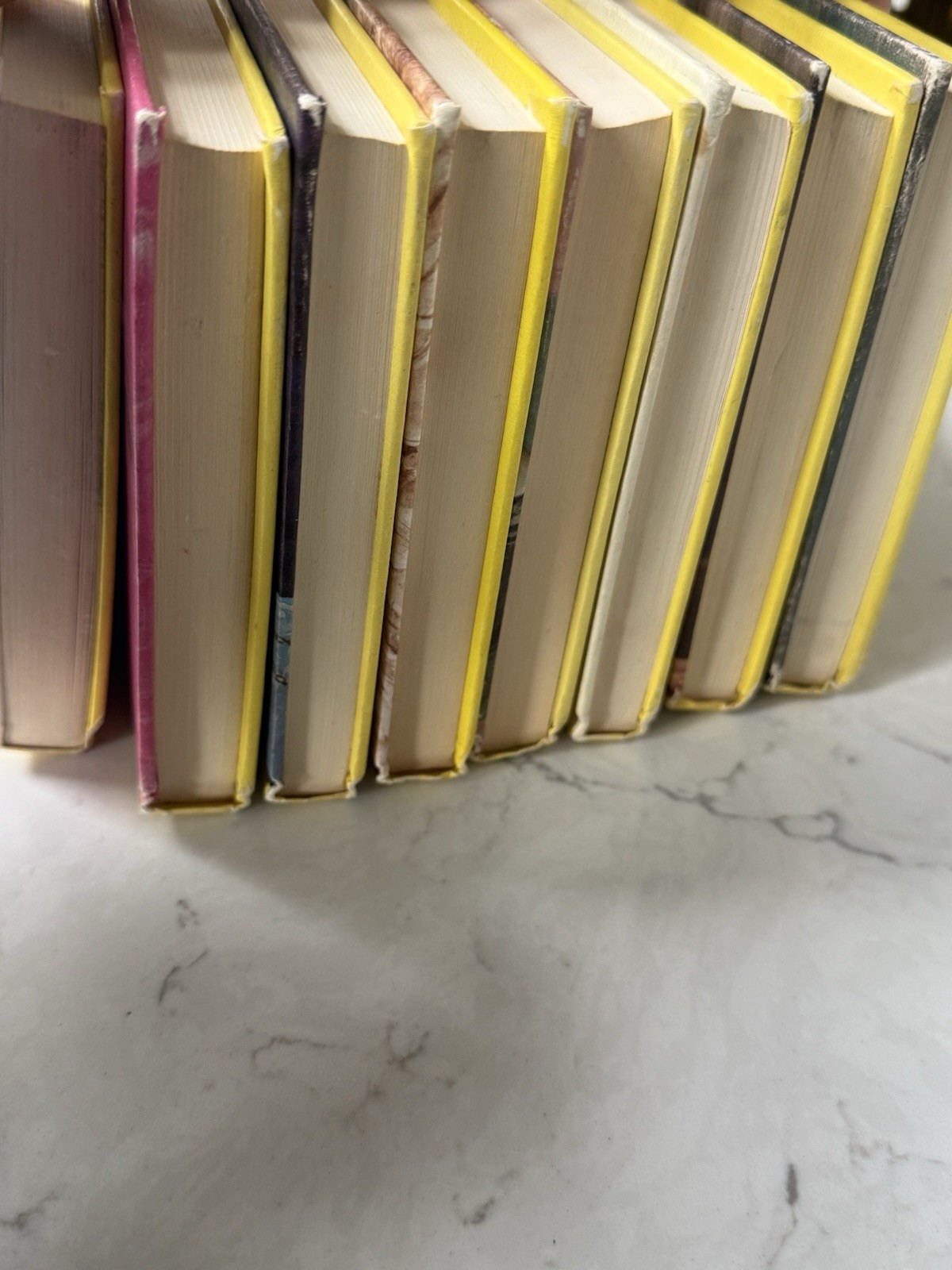 Lot of 8 VTG Nancy Drew Mystery Hardcover Yellow Matte 60’s 70’s Good Condition