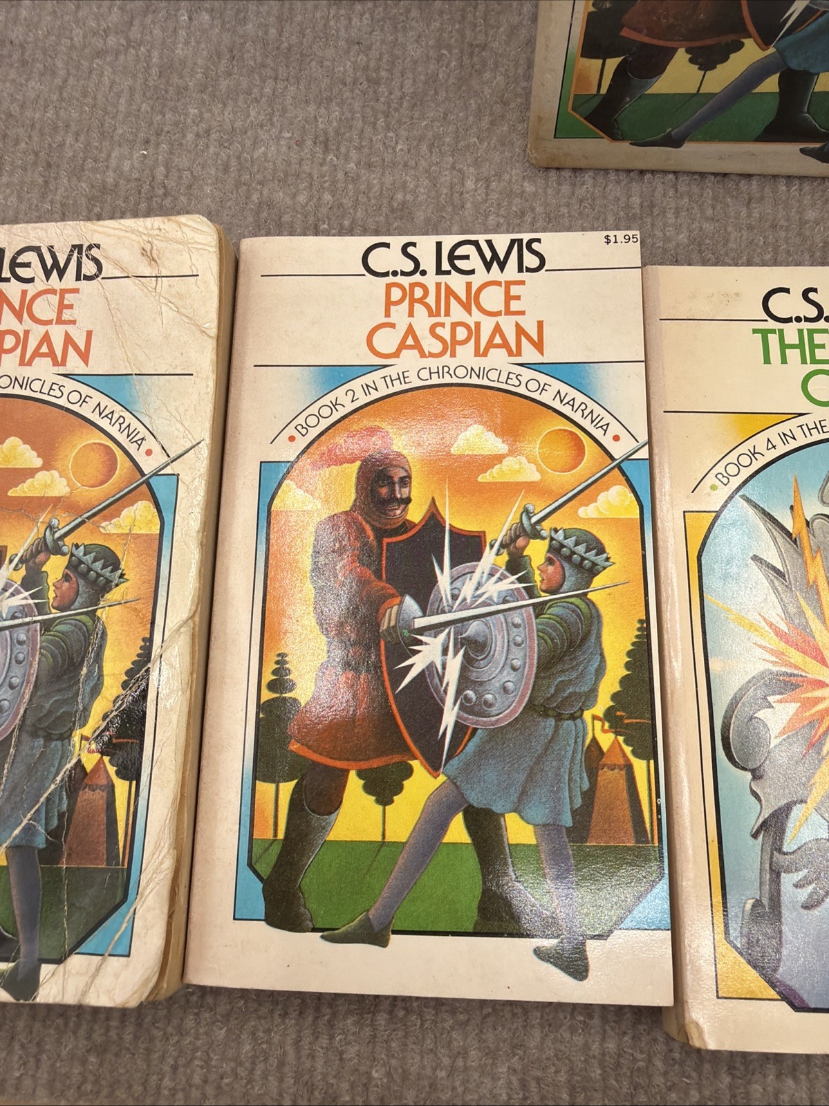Vtg 1970&rsquo;s The Chronicles of Narnia 6 Book Box Set C.S. Lewis Collier/Macmillian