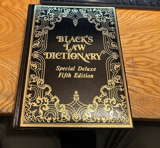 Black&rsquo;s Law Dictionary Special Deluxe Fifth 5th Edition 1979 Padded Indexed.