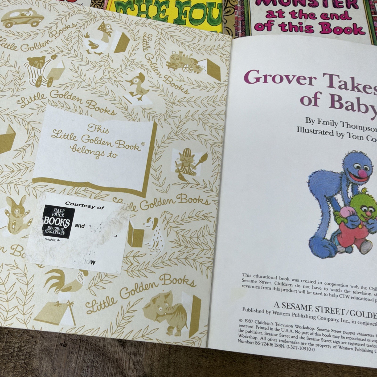 Sesame Street A Little Golden Book Vintage Children&rsquo;s Books 1970-80s