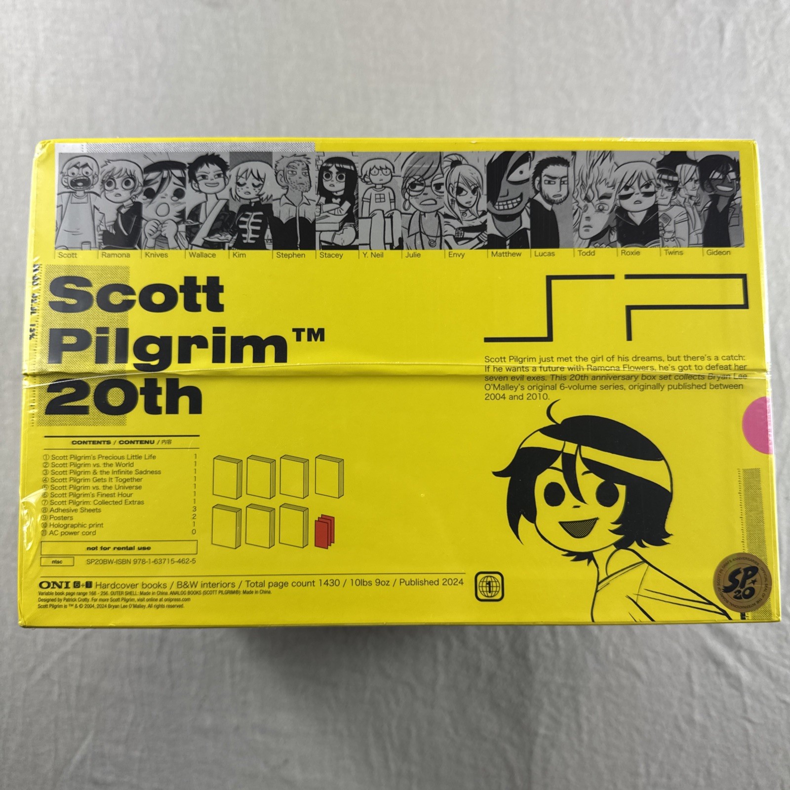 Scott Pilgrim 20th Anniversary B&W Hardcover Box Set by Bryan Lee O&rsquo;Malley NEW