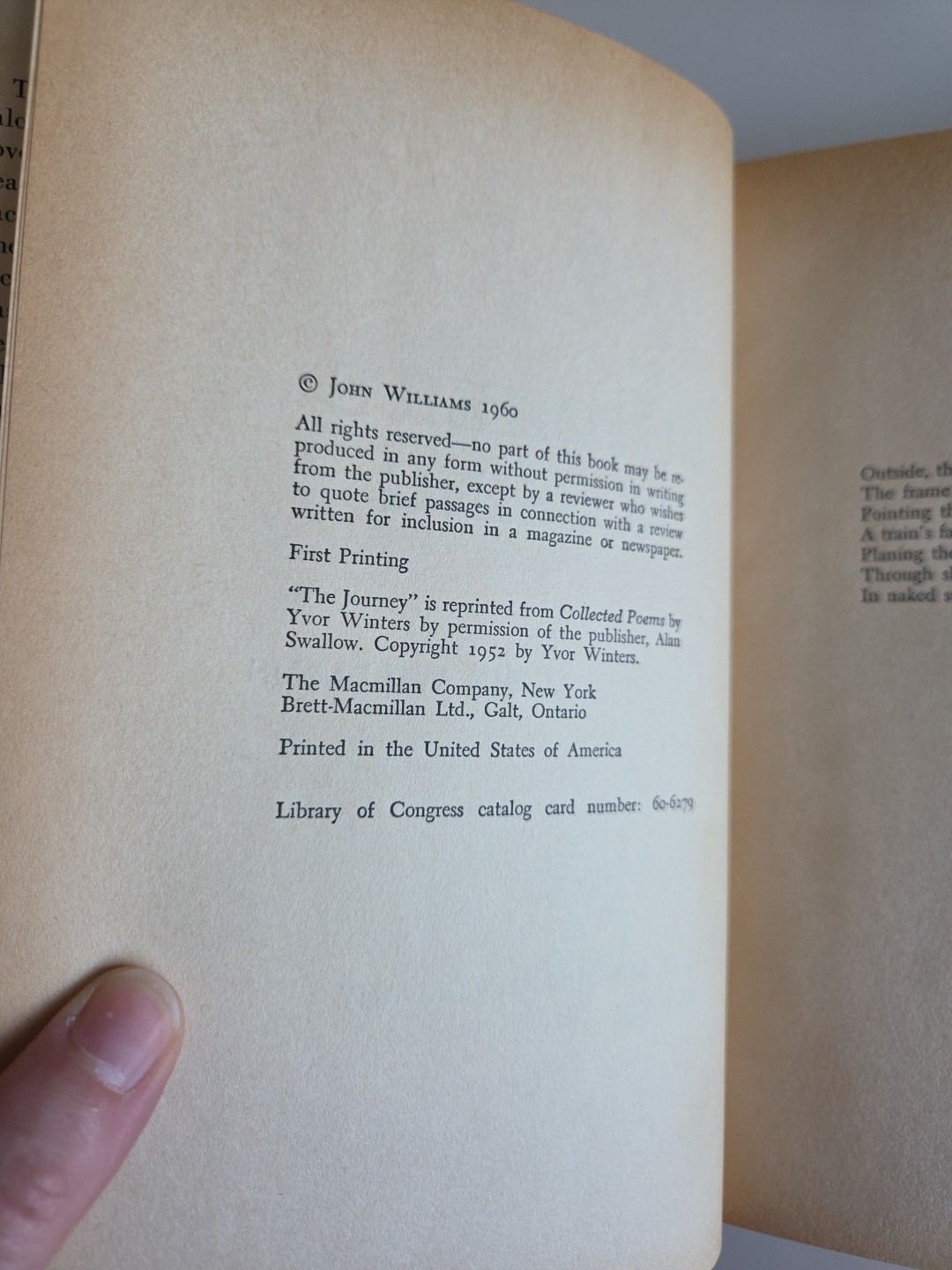 Butcher&rsquo;s Crossing John Williams 1960 First Edition First Printing