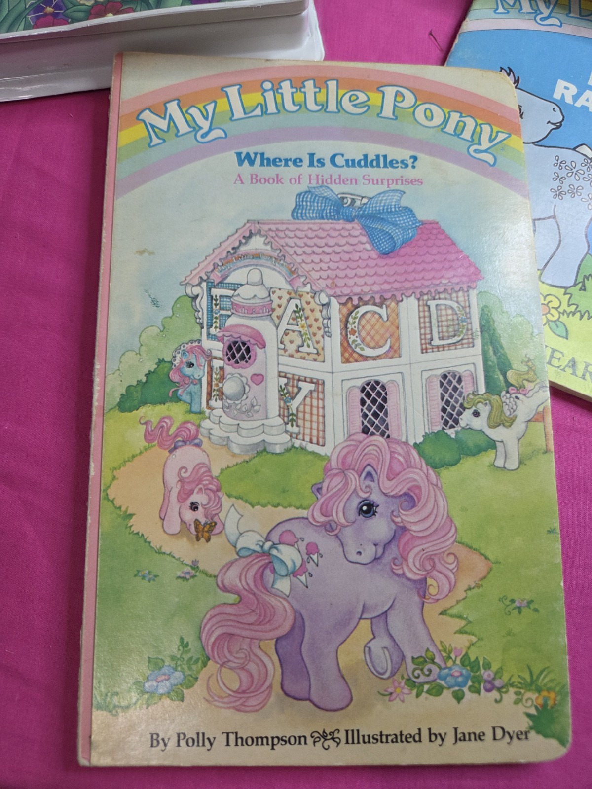 VTG My Little Pony Books + DVDs + VHS Lot of 6