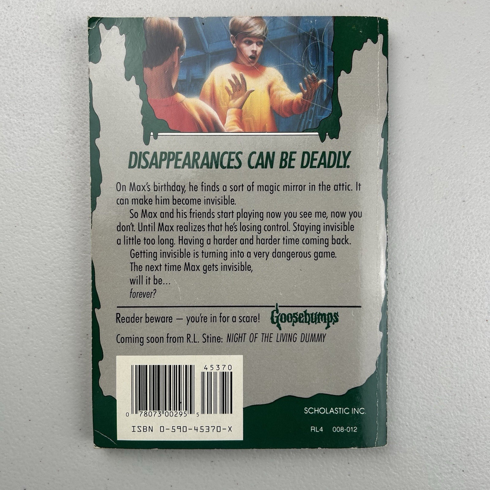 Goosebumps #6 Lets Get Invisible Unnumbered True 1st Edition 1st Print RL Stine