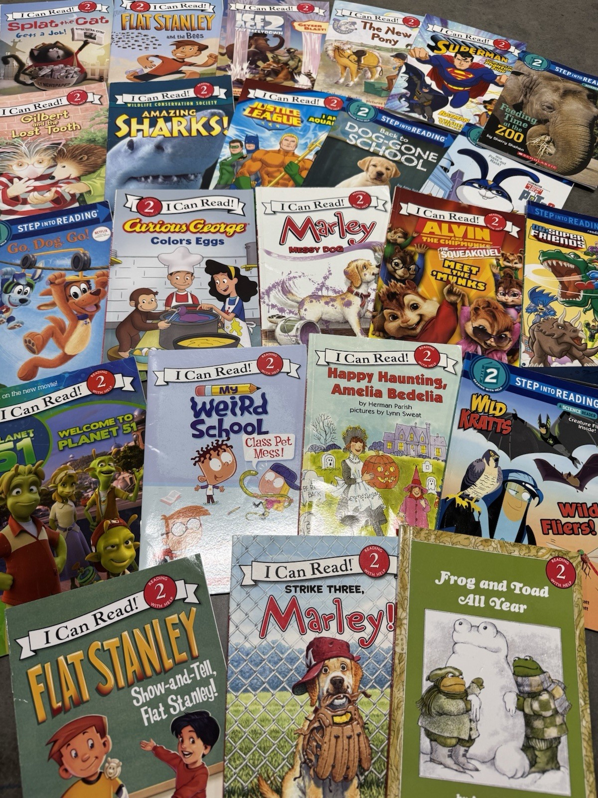 Random Lot of 10 Level 2 Step Into Reading | I Can Read | Learn To Read