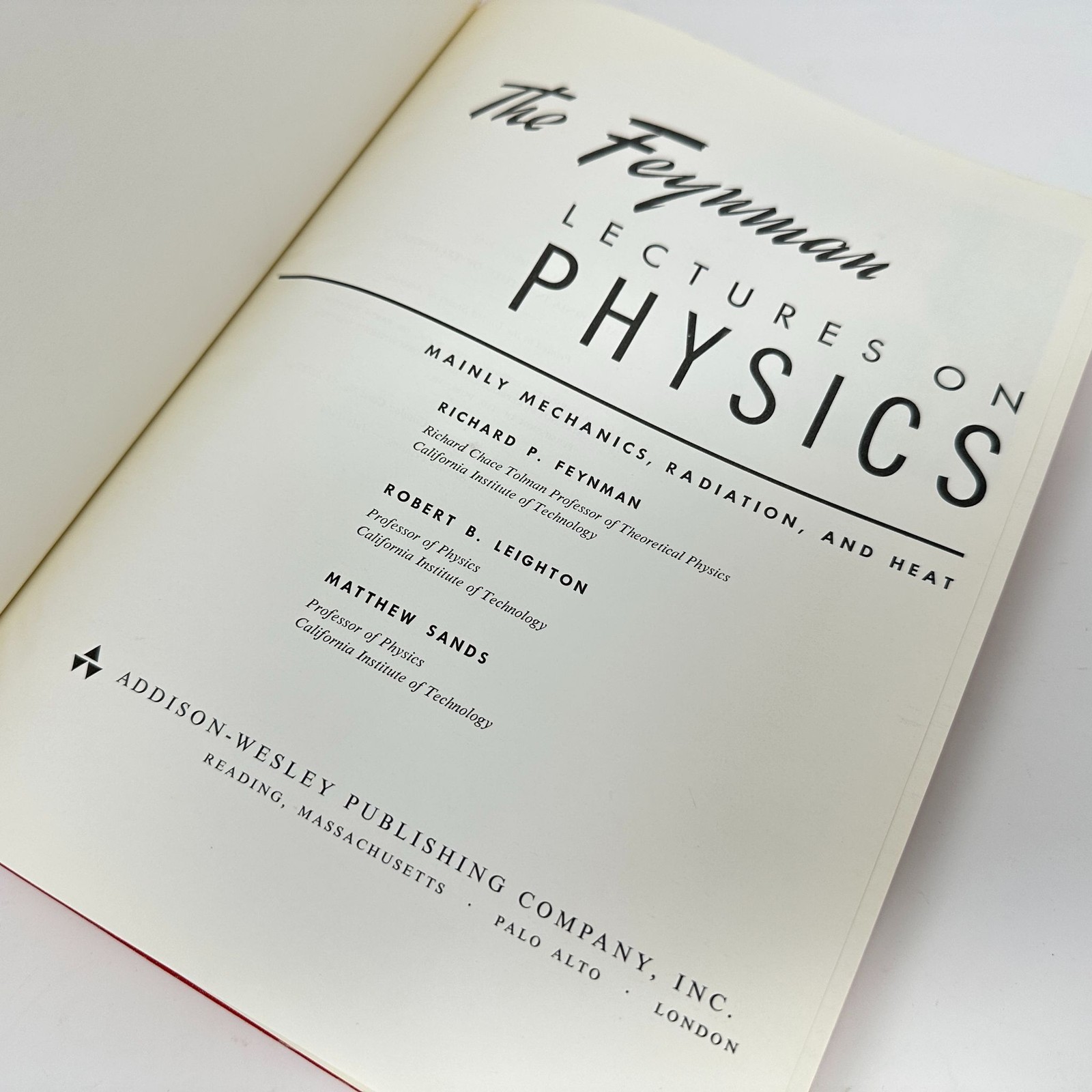 Feynman Lectures on Physics Vol 1 Mechanics Radiation Heat 1964 HC 2nd Pri *Read