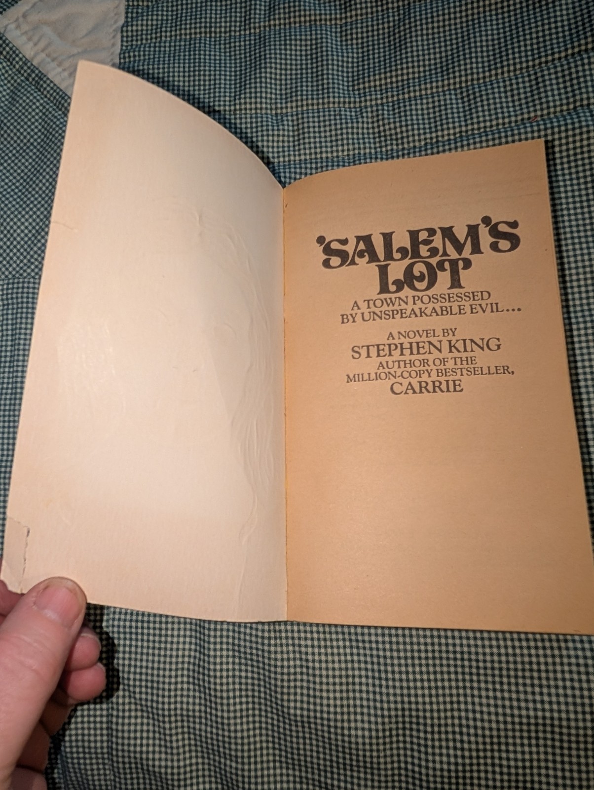 Salem’s Lot Signet 1st Paperback Edition 1st Printing Stephen King