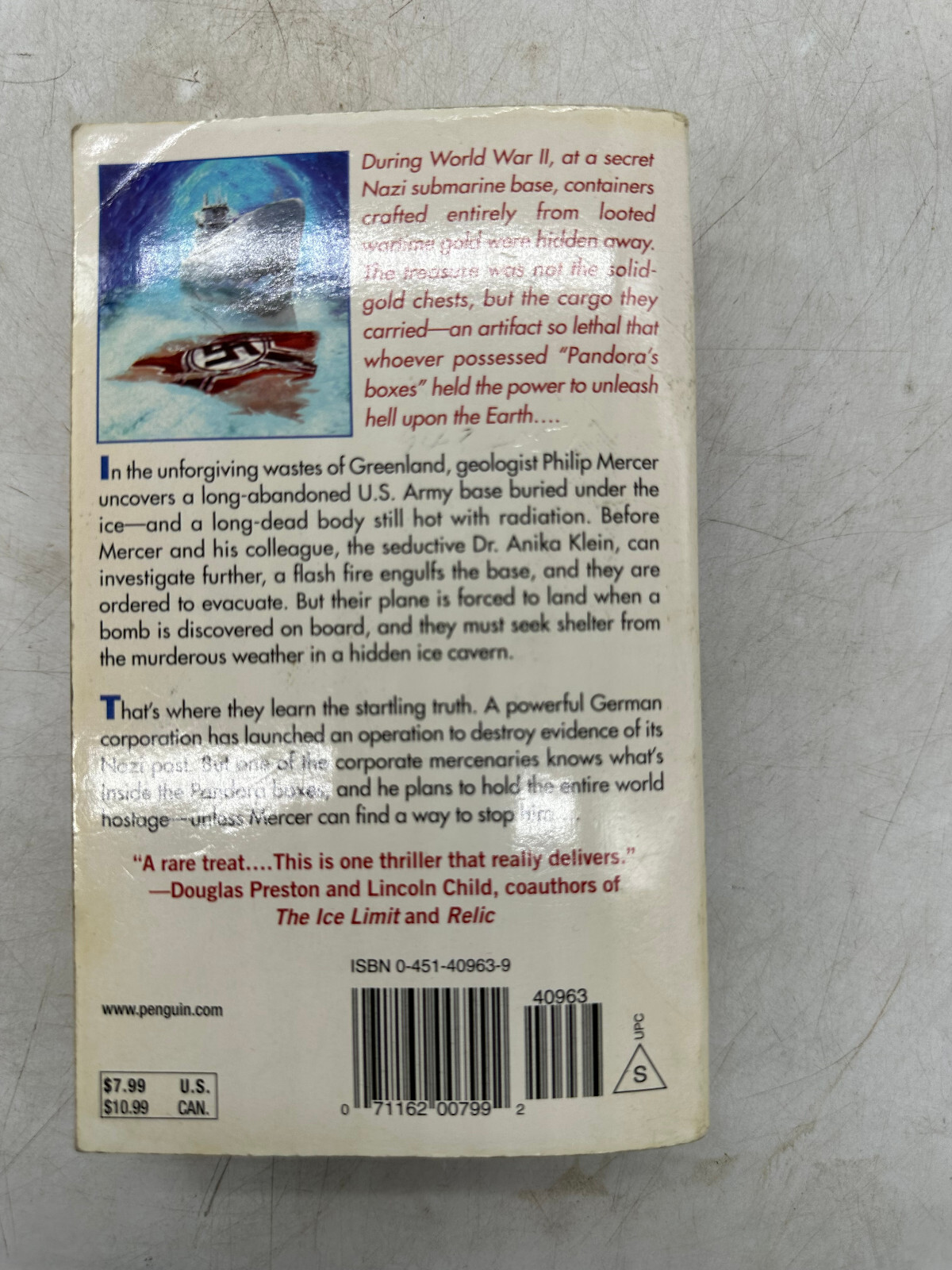 Pandora&rsquo;s Curse by Jack Du Brul Penguin 2001 PB