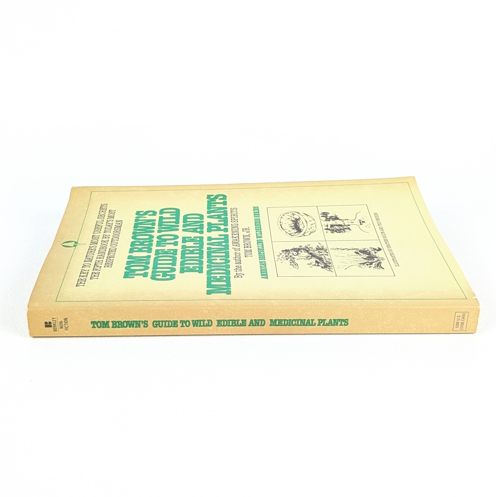 TOM BROWN&rsquo;S GUIDE TO WILD EDIBLE AND MEDICINAL PLANTS by Tom Brown Jr. – 1985 PB