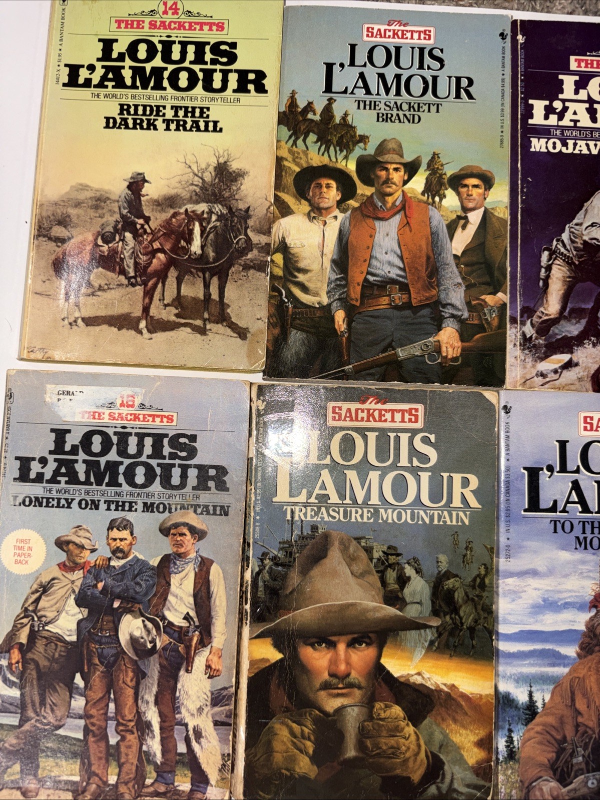 Complete Set Series Lot of 19 Sackett Family Saga Books by Louis L&rsquo;Amour Set 17