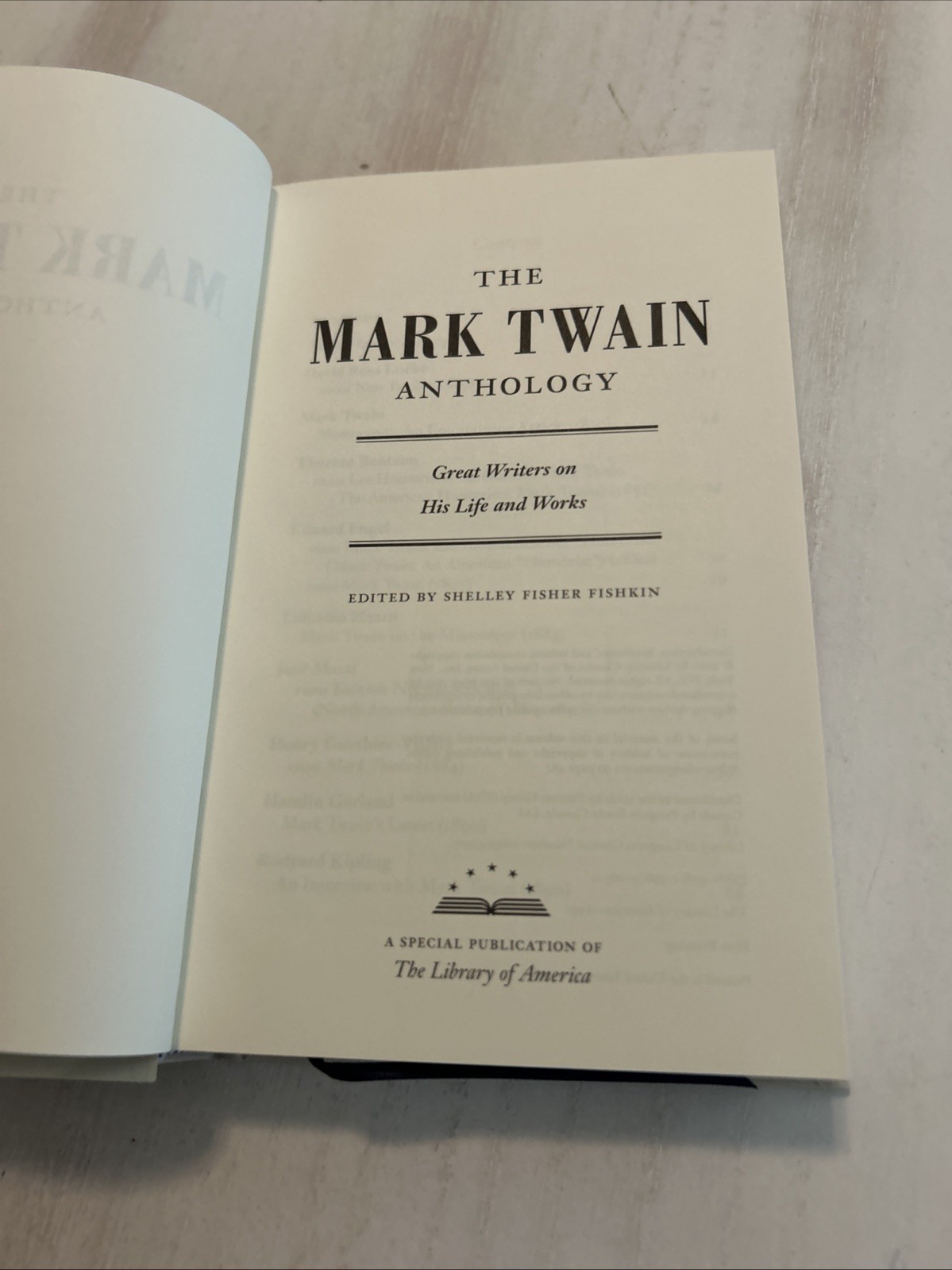 The Mark Twain Anthology Library of America 2010 First Edition Slipcover