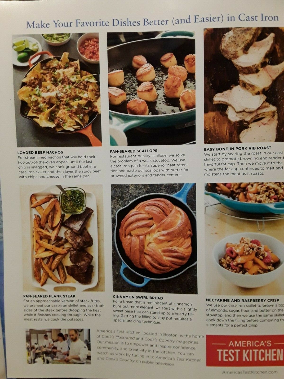 AMERICA&rsquo;S TEST KITCHEN MAGAZINE | COOK IT IN CAST IRON | 72 RECIPES | 144 PAGES