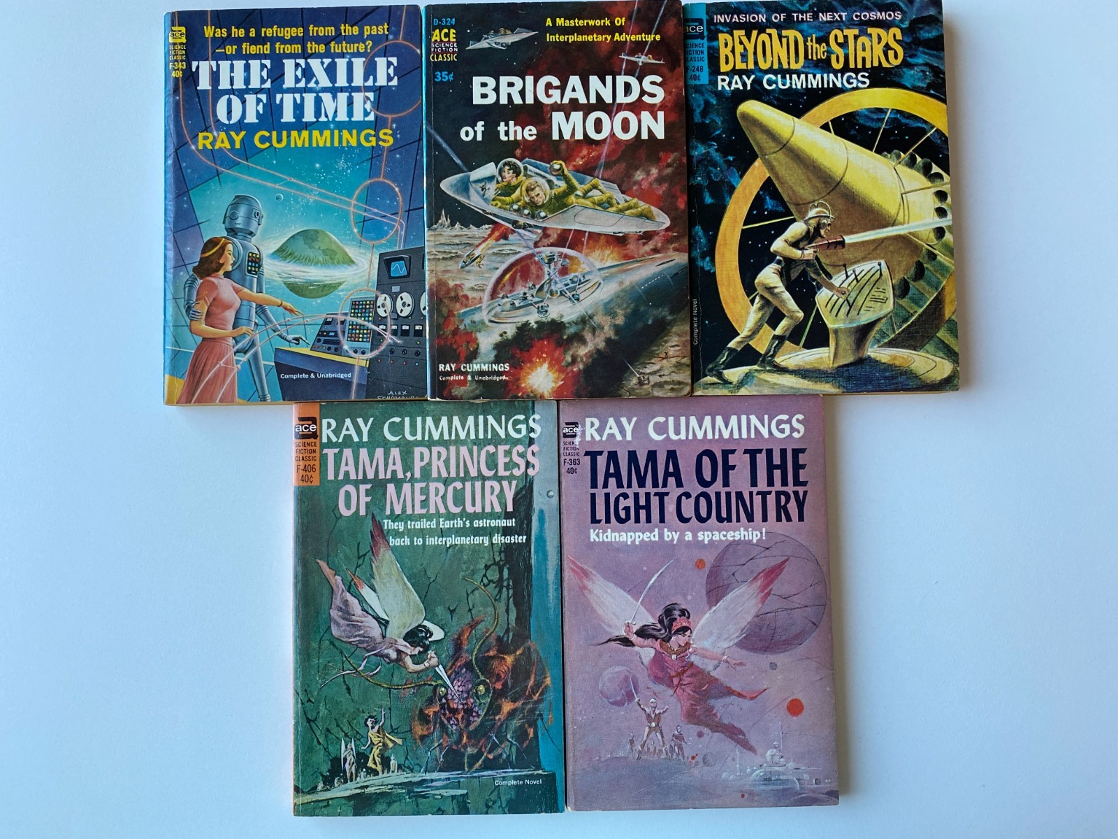 RAY CUMMINGS ACE LOT 5~Tama Light Mercury~BRIGANDS MOON~BEYOND STARS~EXILE TIME~