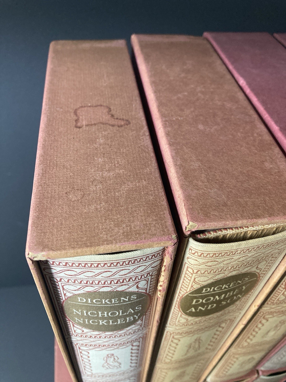Lot of 9 VTG Heritage Press Illustrated Works of CHARLES DICKENS w/Slipcases