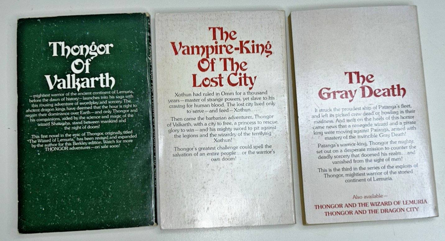 Lot of 11 Lin Carter PB Books VTG Zanthodon Thongor World&rsquo;s End 1980s