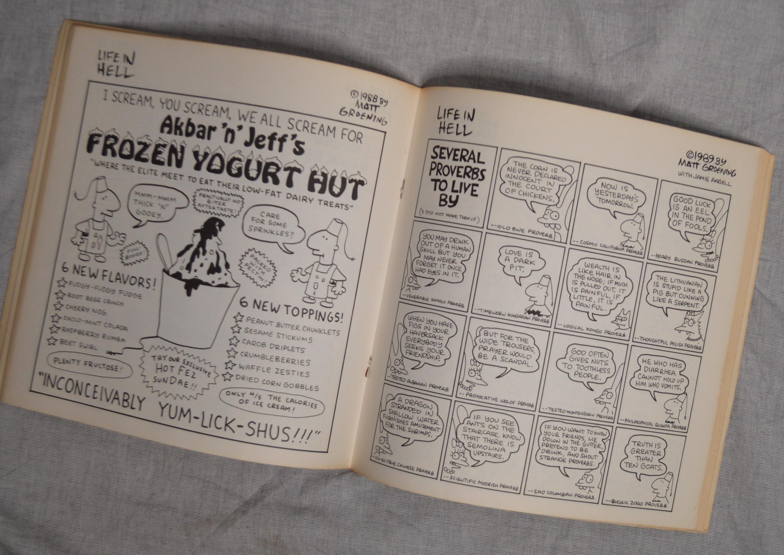 Akbar and Jeff&rsquo;s Guide to Life Matt Groening 1989 Pantheon Books VTG Simpsons