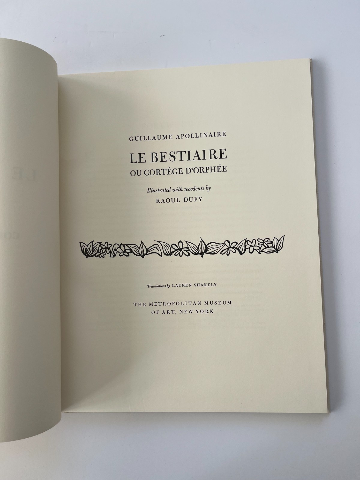 Guillaume APOLLINAIRE / Raoul Dufy ~ Le Bestiaire ou Courtege D&rsquo;Orphee 1977