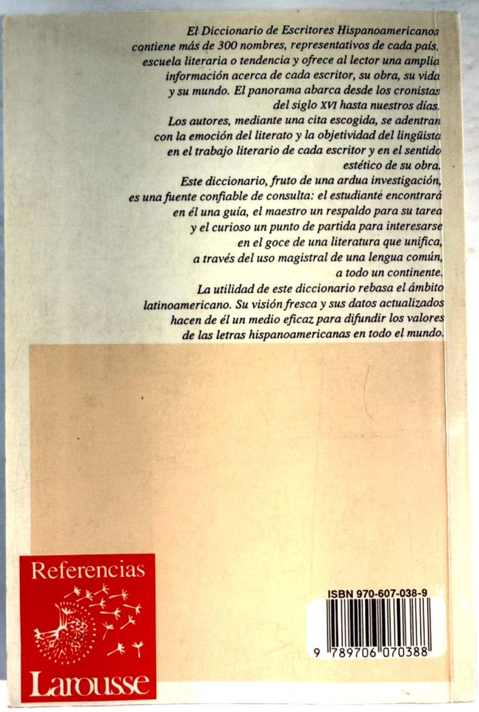 Diccionario de Escritores Hispanoamericanos del Siglo XVI al XX – Spanish C143