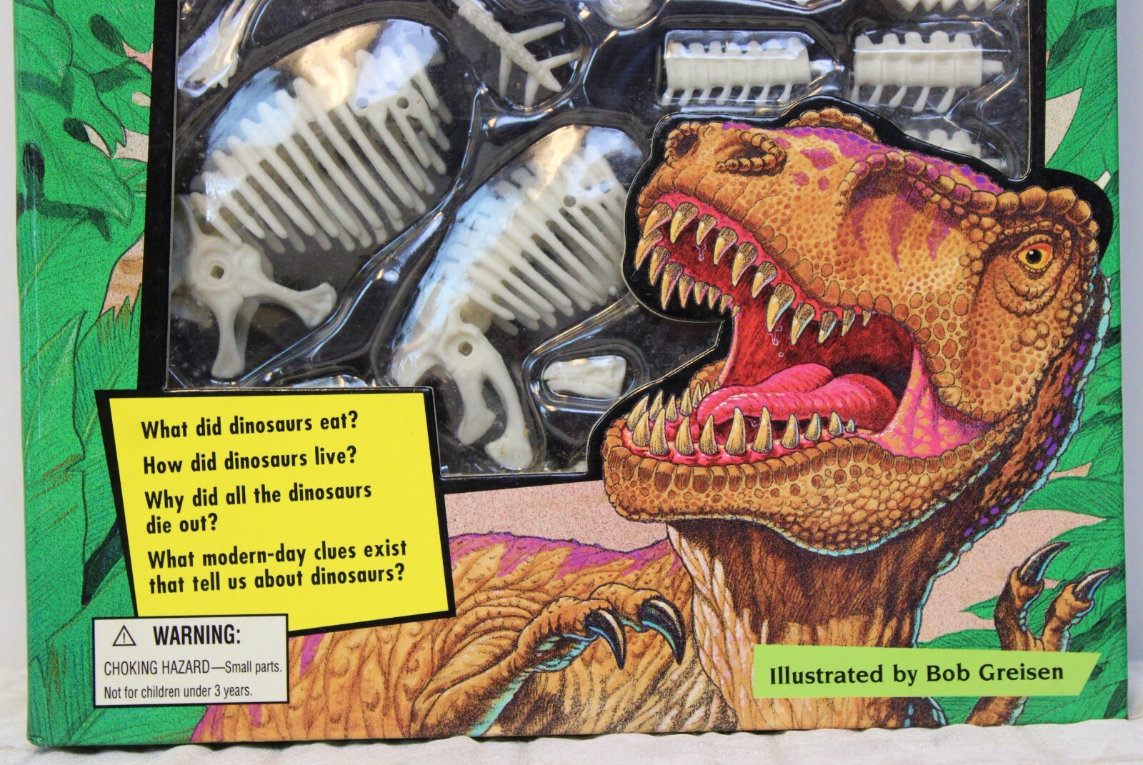 Dennis Schatz Totally Dinosaurs Book Bone Skeleton Model Assembly Paleontology