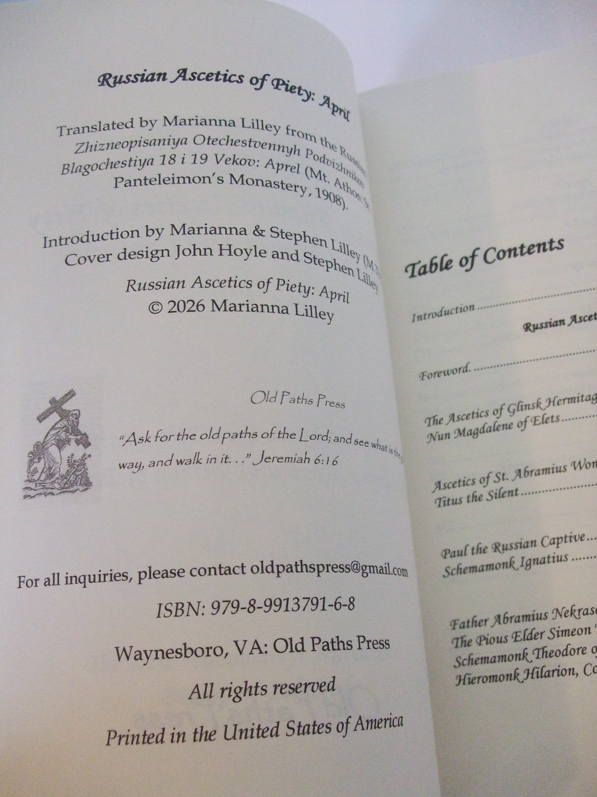 Russian Ascetics of Piety of the 18th and 19th Centuries: January-April 15% OFF