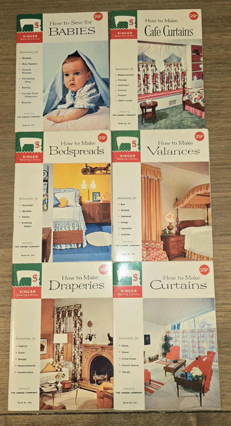 1960&rsquo;s Singer Sewing Library How To Books