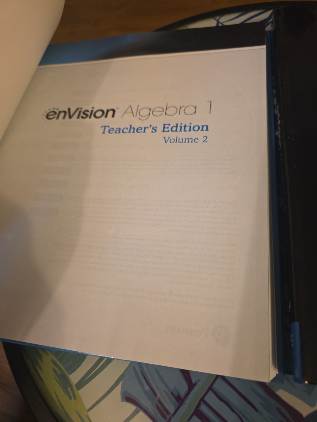 enVision Algebra 1 Teacher&rsquo;s Ed. Volume 1 & 2 2018