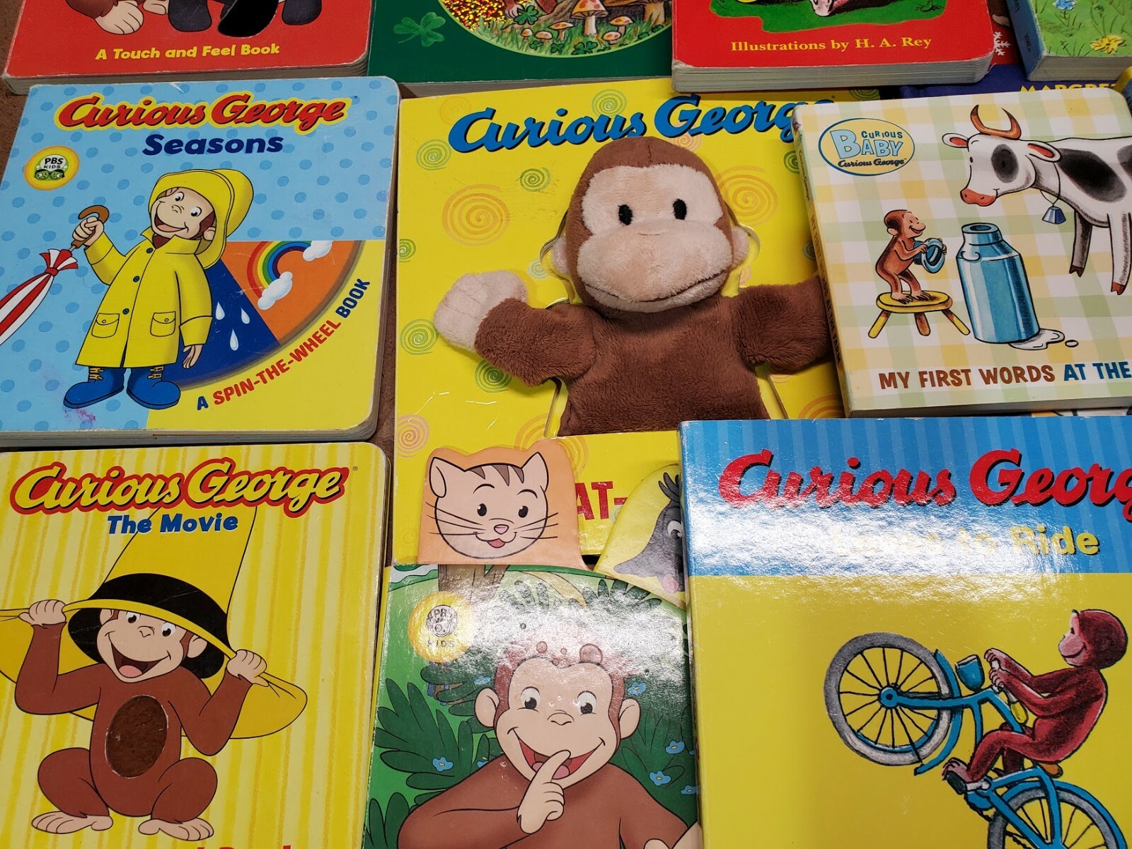 Lot of 10 CURIOUS GEORGE Board Books by Margret & H. A. Rey « Random Mix »