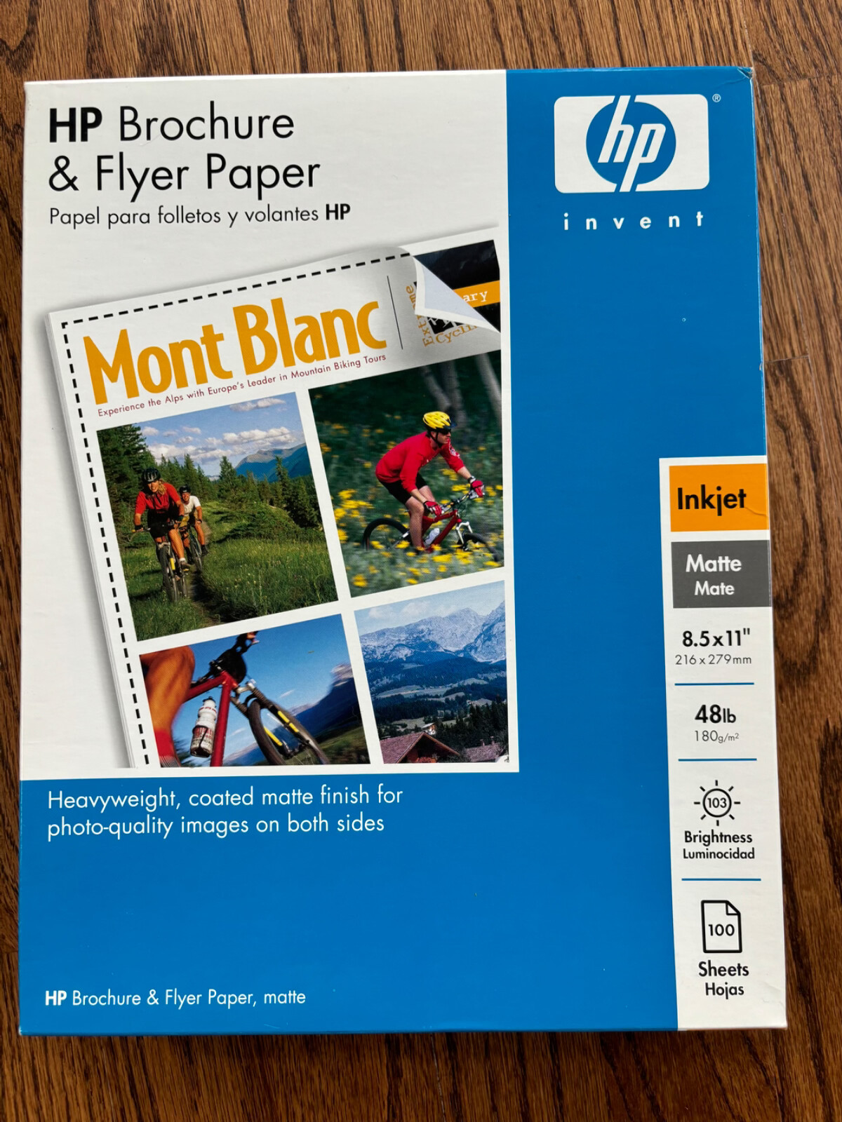 HP Brochure & flyer Paper Inkjet Matte 8.5×11&Prime; 48 lb. 103 brightness OPEN BOX