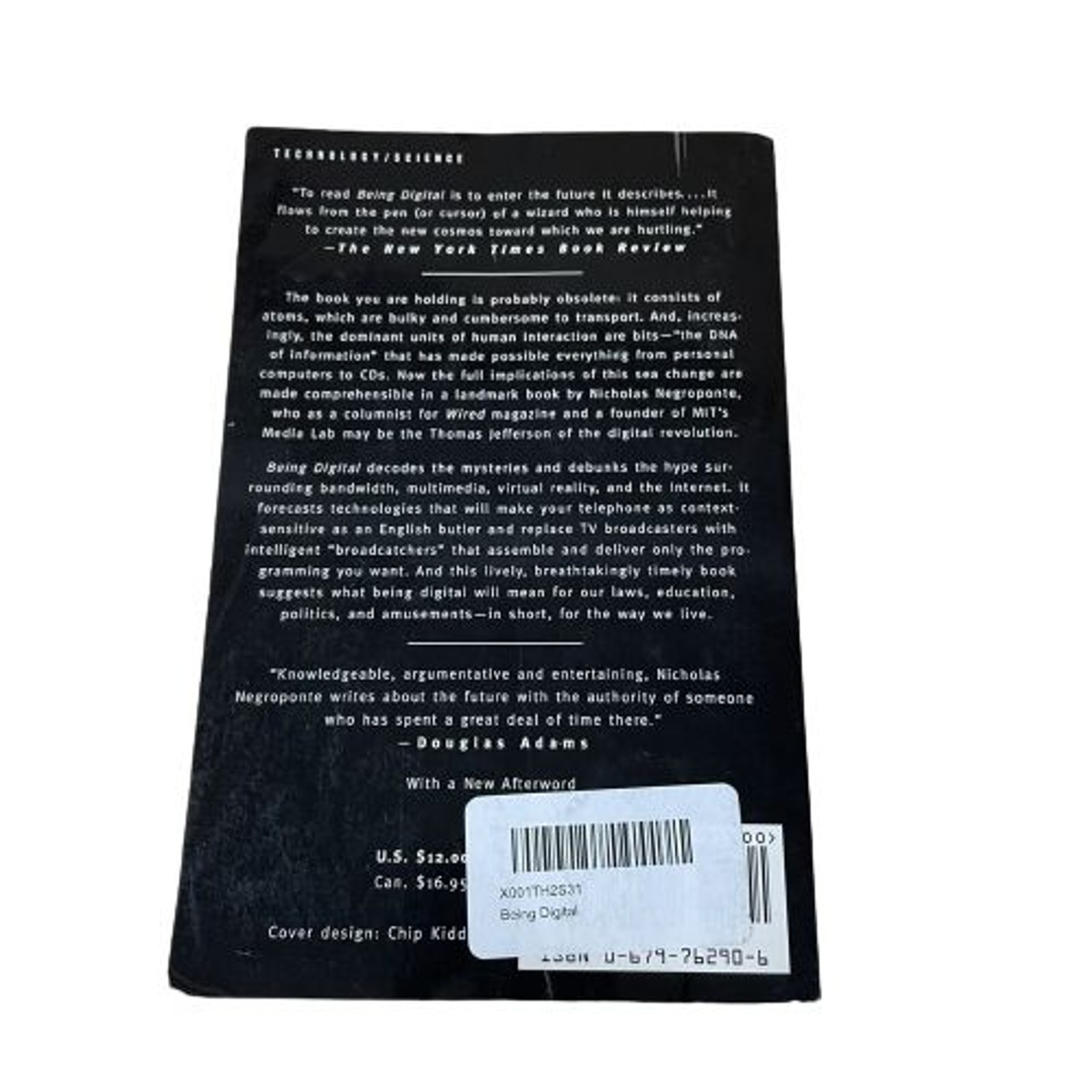 Being Digital by Nicholas Negroponte (Paperback)