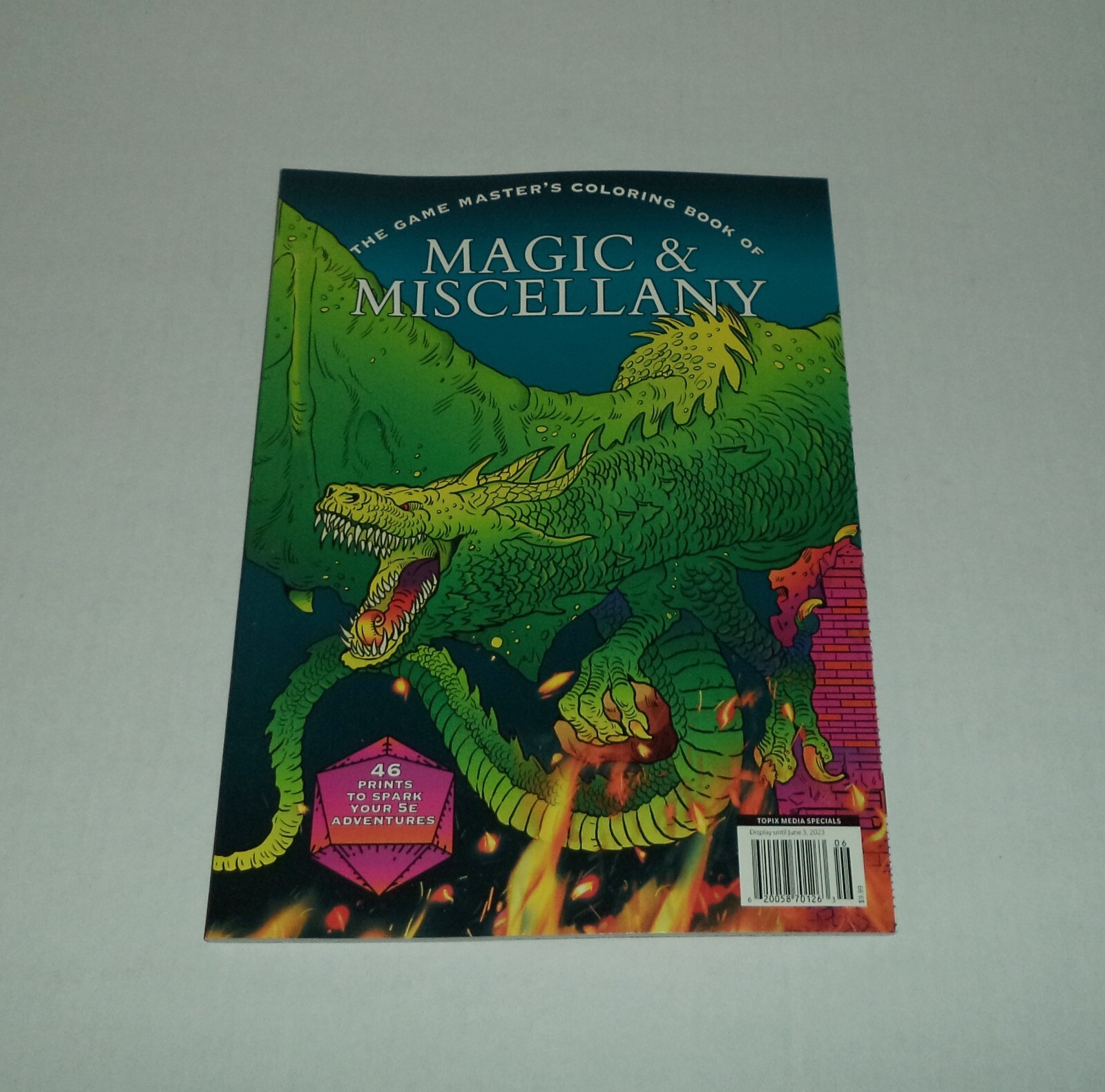 The Game Master&rsquo;s Coloring Book Of Magic & Miscellany *NEW* Dragons Skulls