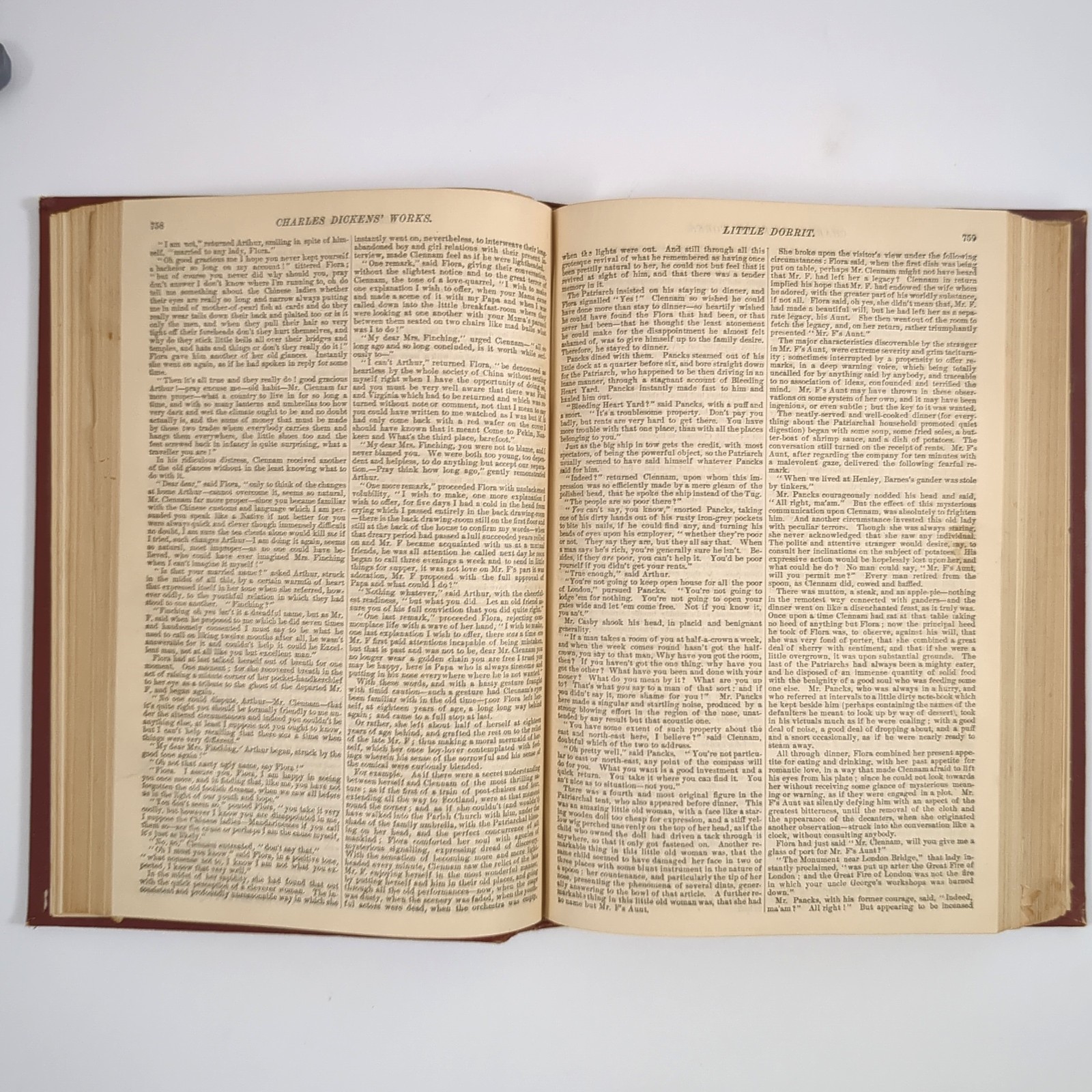 Works Of Charles Dickens Antique Collier Unabridged Vol 1 and 2 1870