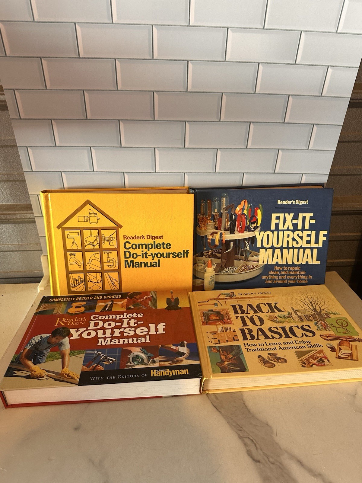 Reader&rsquo;s Digest Complete Do It Fix Yourself DIY Home HC Book Manuals Lot Of 4