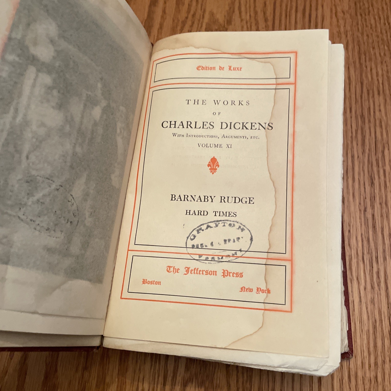 The Works of Charles Dickens Vol. XI: Barnaby Rudge, Hard Times (1868)