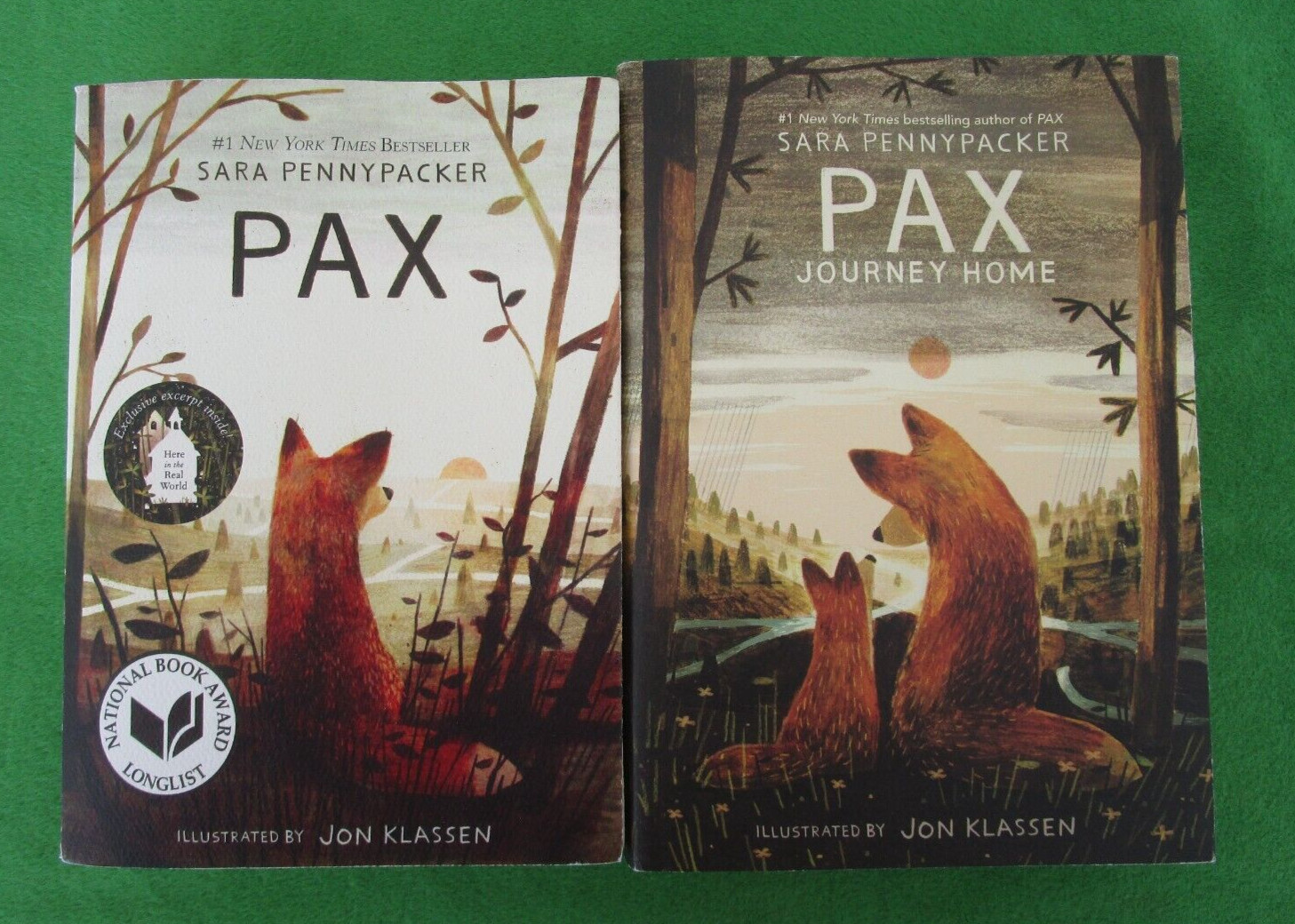 MIXED SET 2 PAX CHILDREN&rsquo;S SERIES BY SARA PENNYPACKER: #1 PB; #2 JOUNEY HOME HC