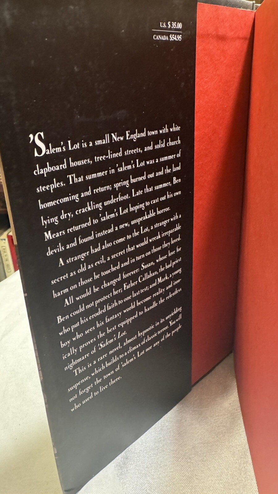 Stephen King – SALEM’S LOT – SPECIAL HOLDORF COVER ART PRINTING – *NEW N. MINT!*
