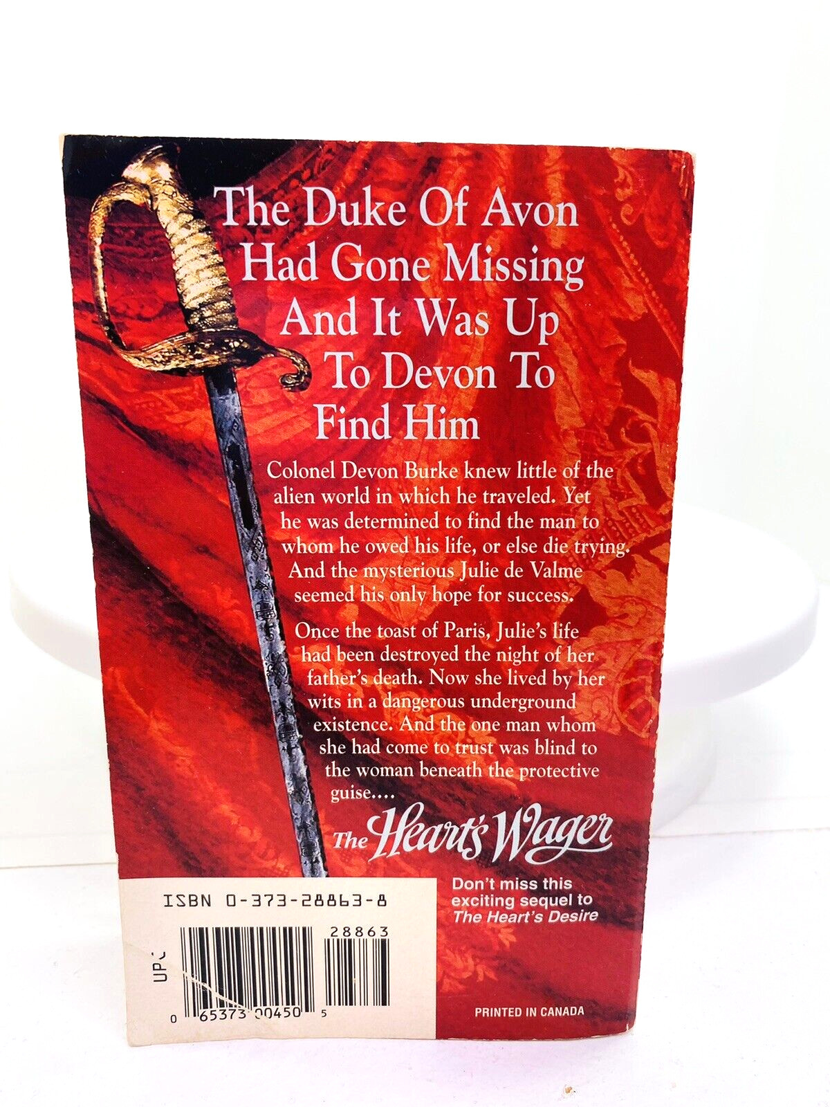 Gayle Wilson The Heart&rsquo;s Wager Paperback PB Book 1995