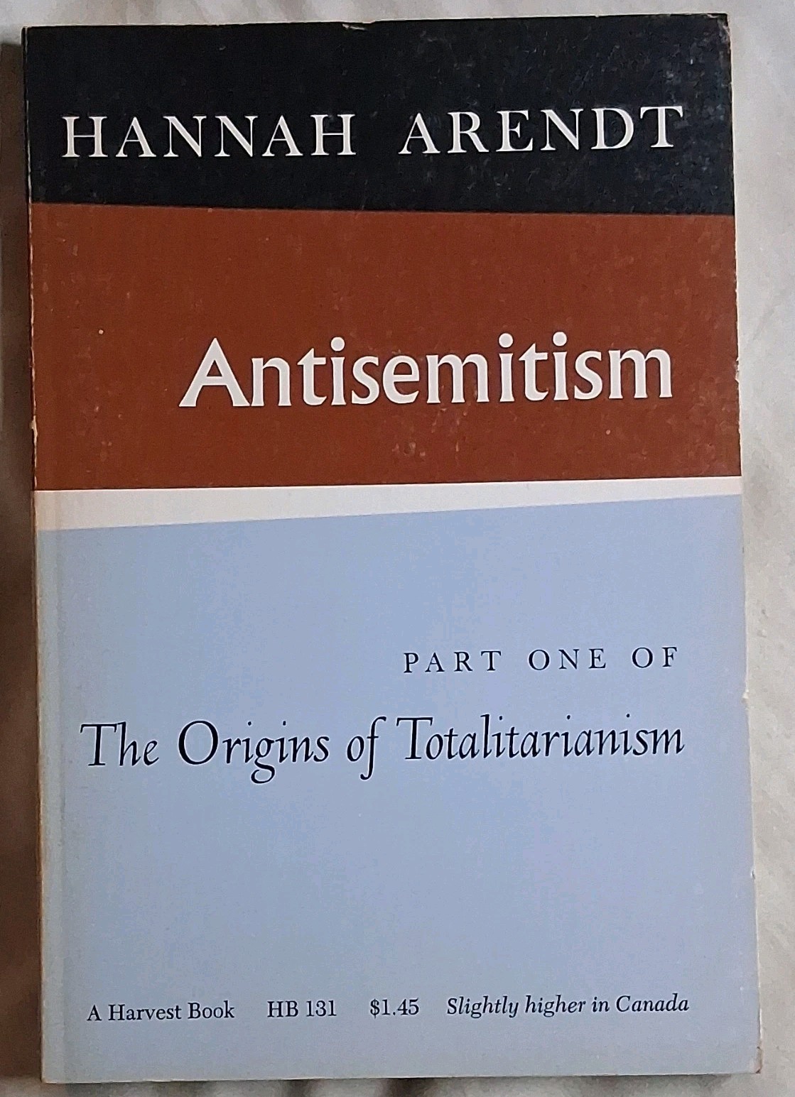 Hannah Arendt The Origins of Totalitarianism Trilogy PB Set 1970 HB 131-133