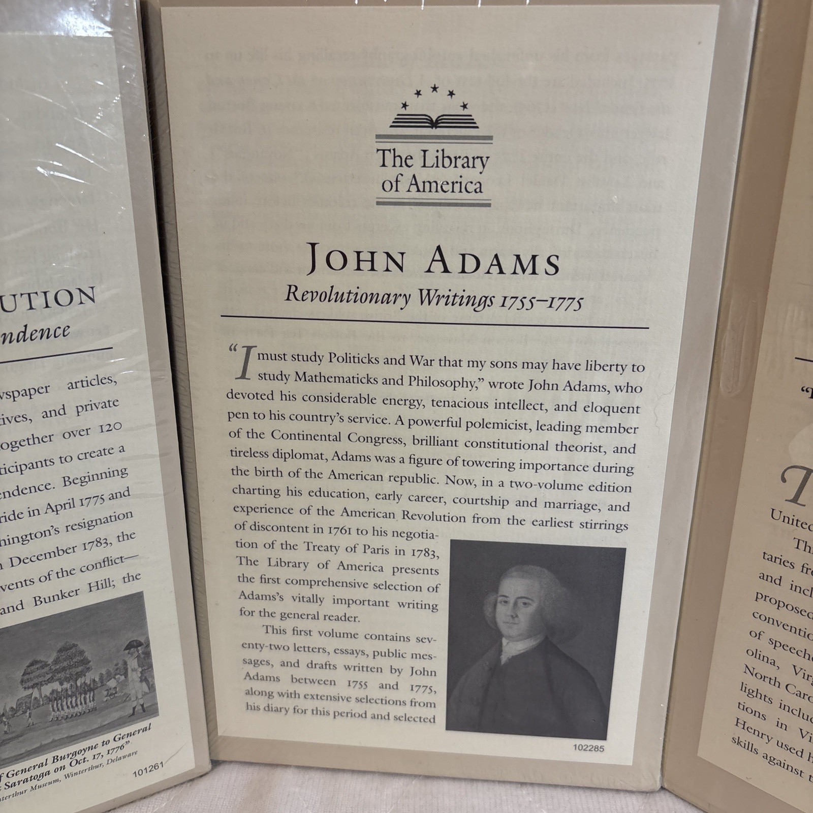 The Library of America 3 Volumes John Adam’s, Revolution, Constitution Part 2