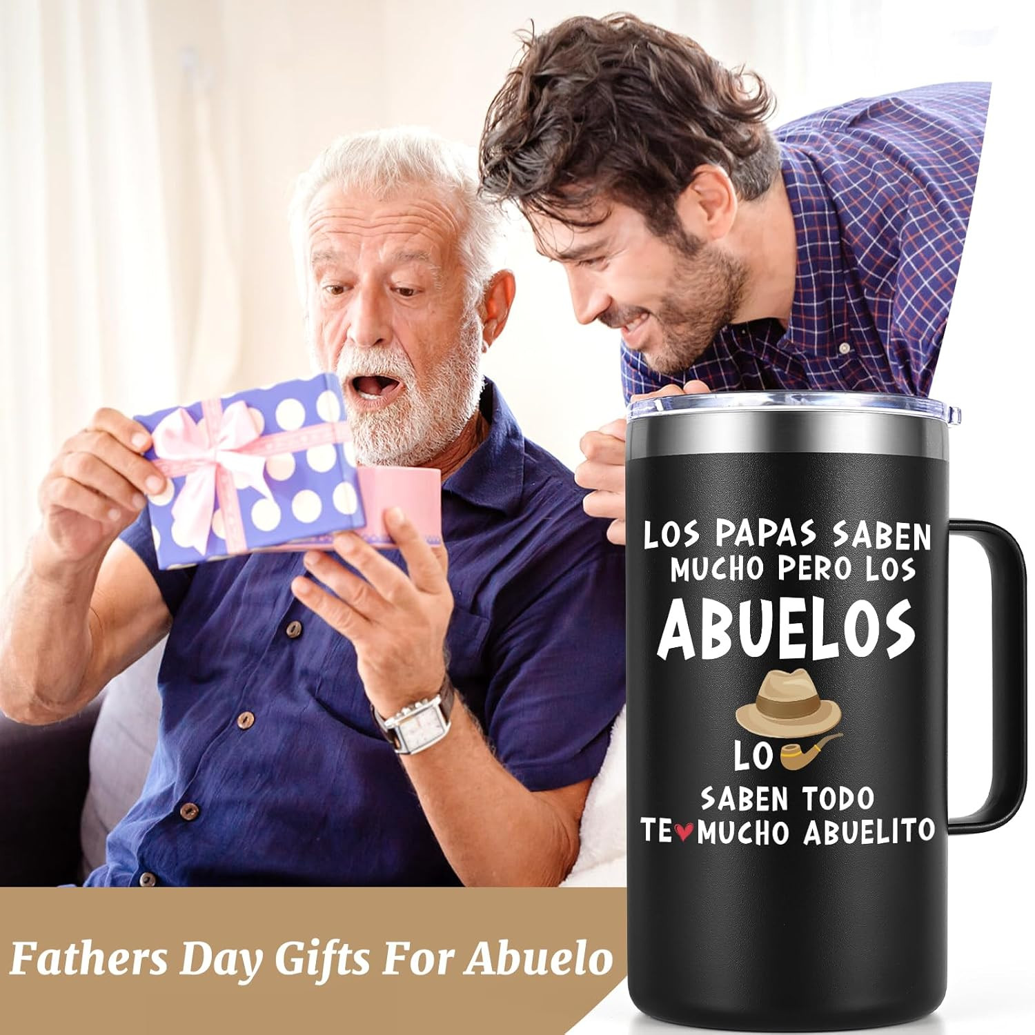 Abuelo Father&rsquo;S Day Gifts, Regalos Para El Mejor Abuelo Del Mundo, 20 Oz Grandfa