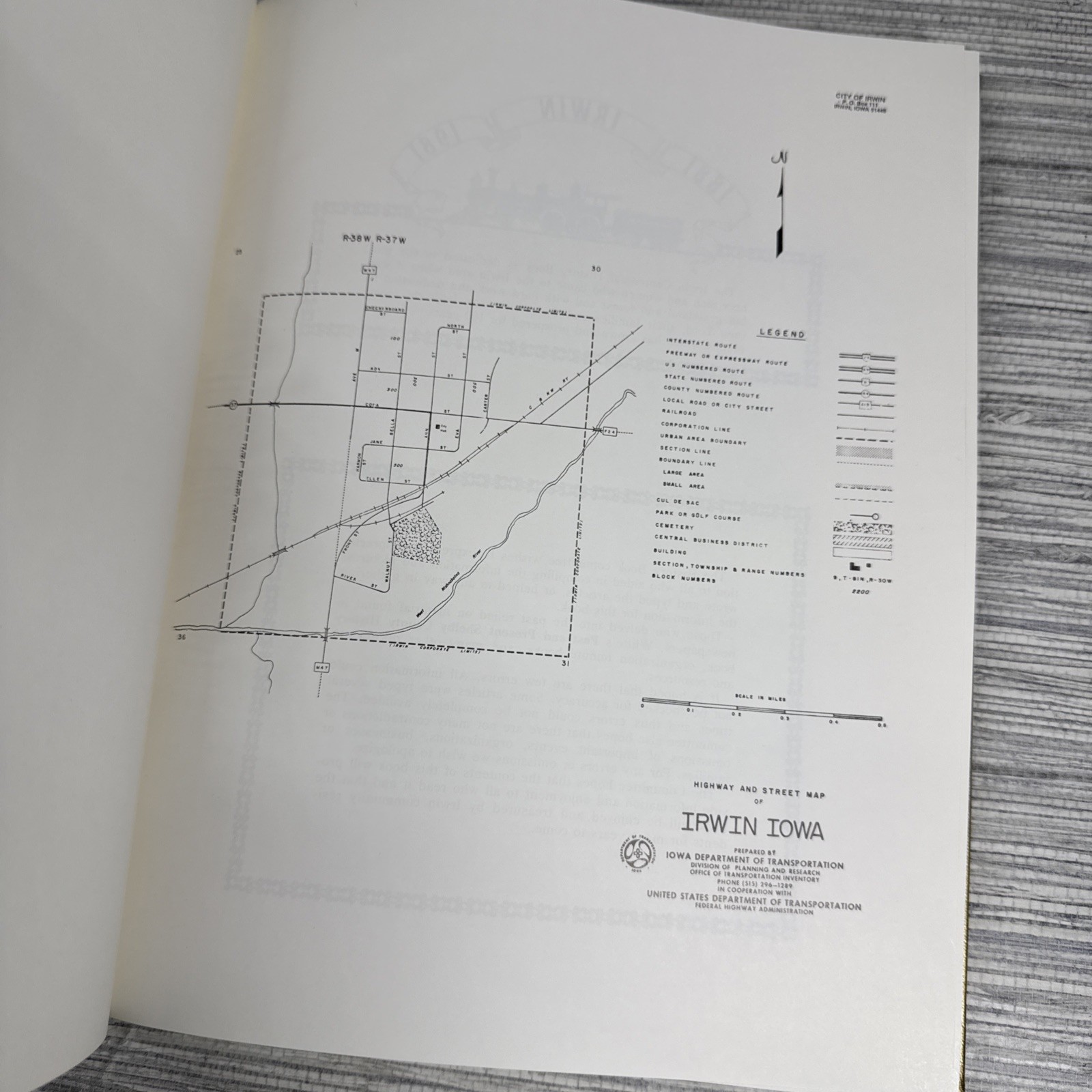 Irwin Iowa Centennial 1881-1981 Historical Book