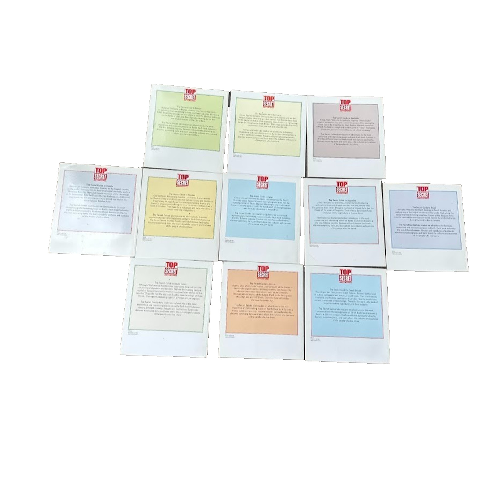 Lot of 11 Books Highlight Top Secret Guide to Countries Homeschool Education