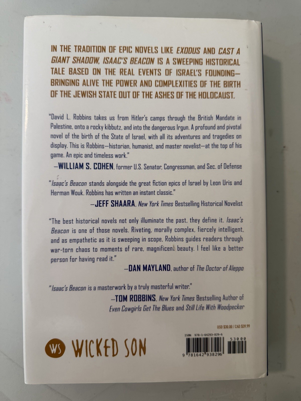 Isaac&rsquo;s Beacon: A Novel by David L. Robbins Hardcover 2021 Post Hill Press