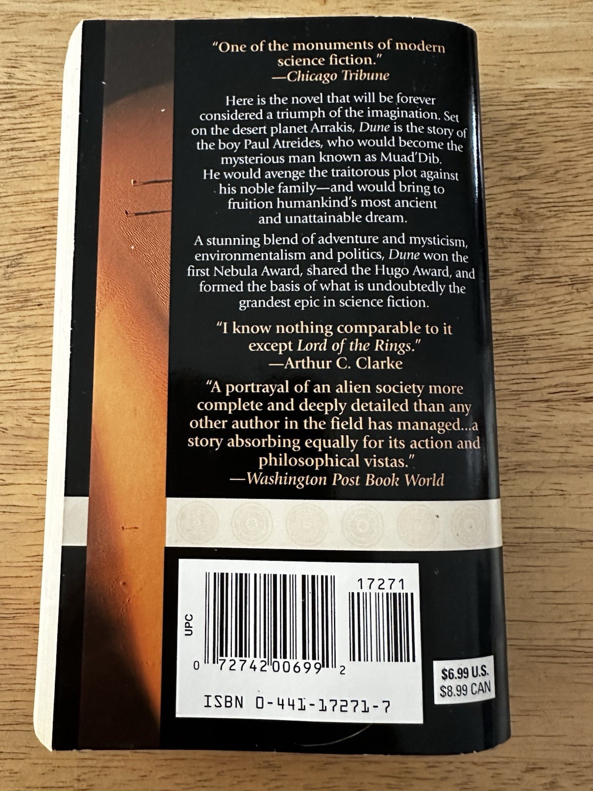 Dune Frank Herbert 25th Anniversary Edition ACE/PB/1990/VTG Sci Fi Fantasy Novel