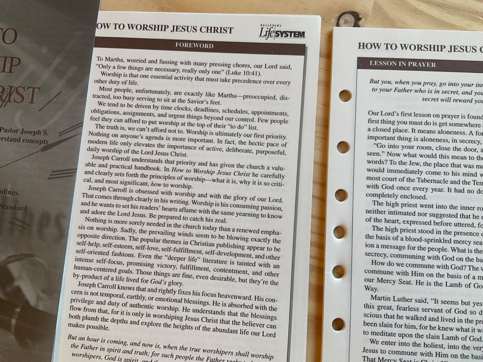 How to Worship Jesus Christ Believer&rsquo;s Life System Joseph Carroll SEALED