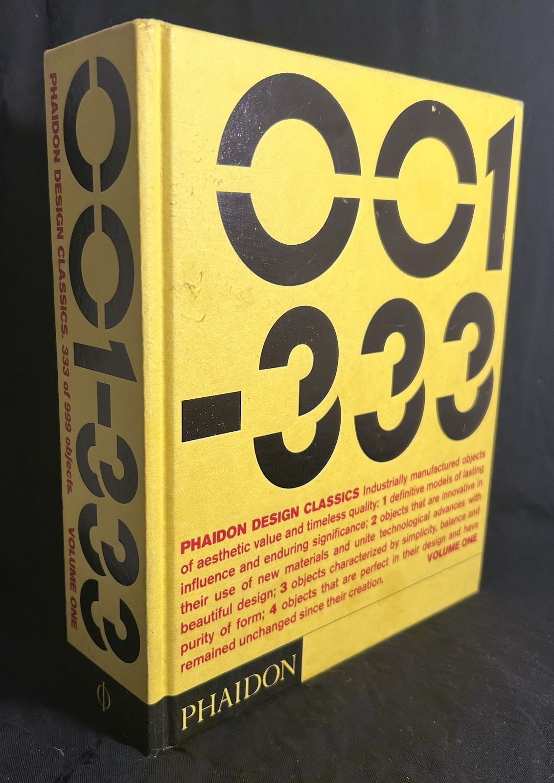 Phaidon Design Classics: Volume One 001-333 (2006, HC)