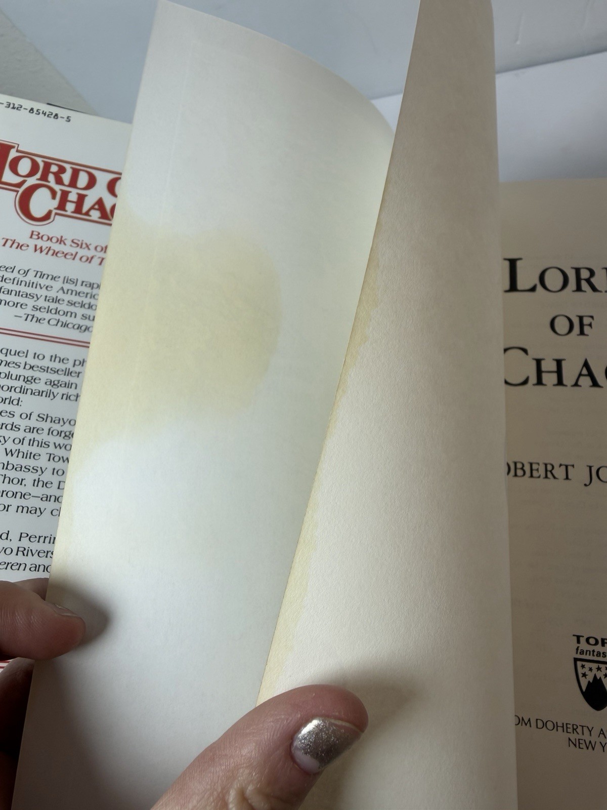 Lord of Chaos by Robert Jordan 1st Edition/1st Print HC Wheel of Time