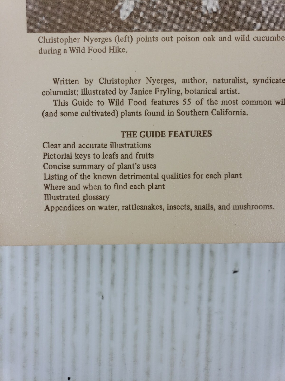 A Southern Californian&rsquo;s Guide to Wild Food Volume 1 by Christopher Nyerges