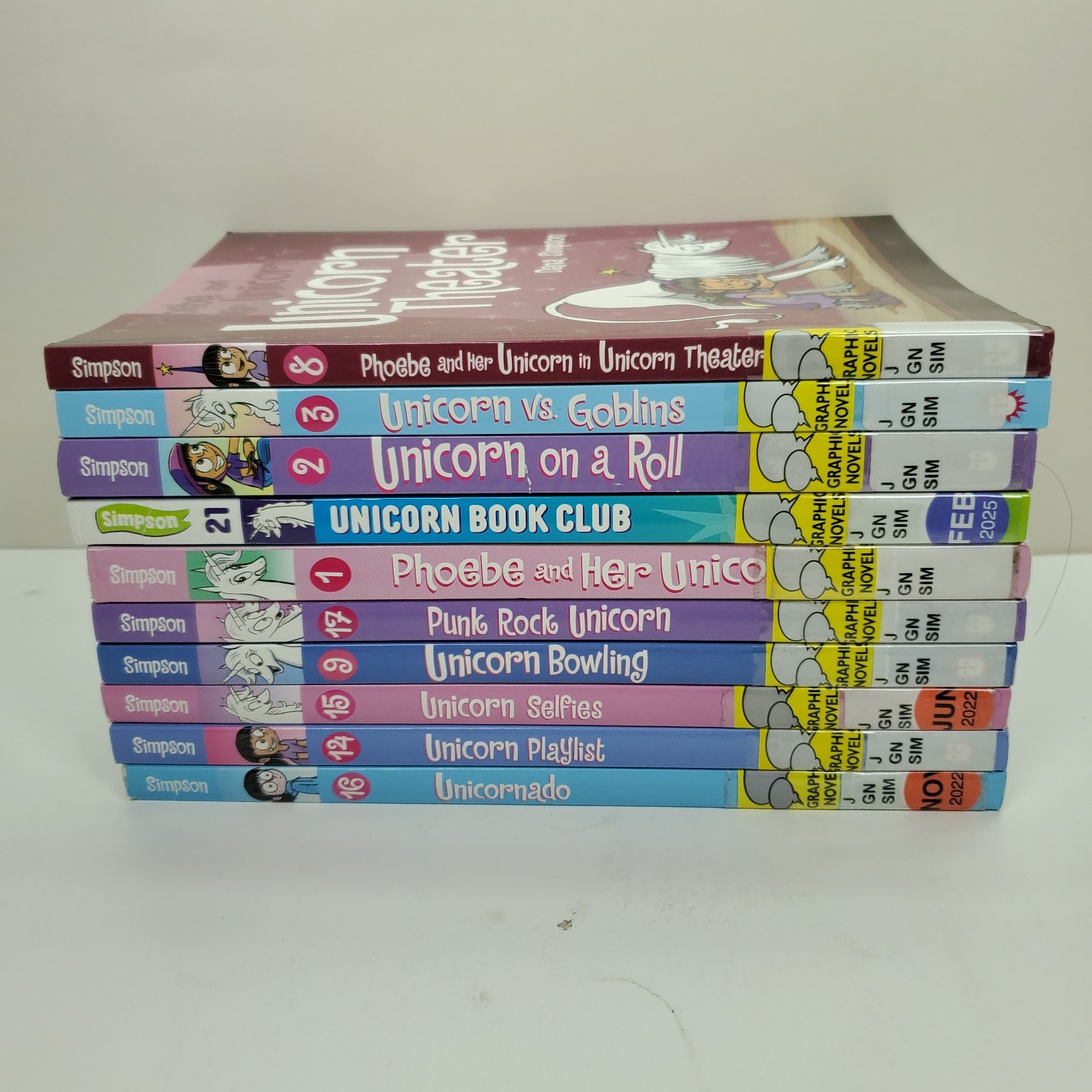 Phoebe and Her Unicorn Comic Books Graphic Novels Lot of 10 PB Set