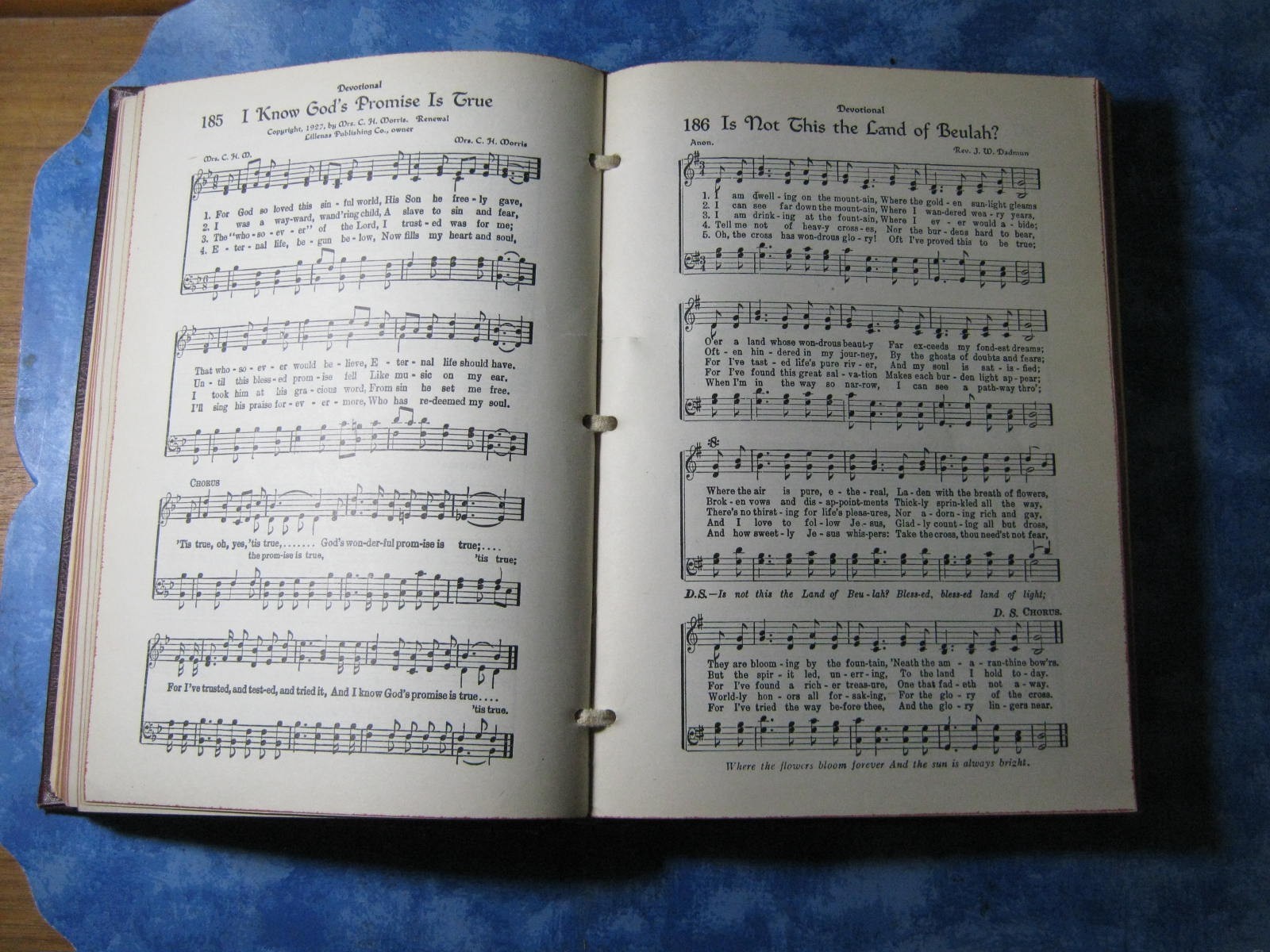 ANTIQUE GLORIOUS GOSPEL HYMNS Nazarene Hymnal HALDOR LILLENAS HC 1931 VGC