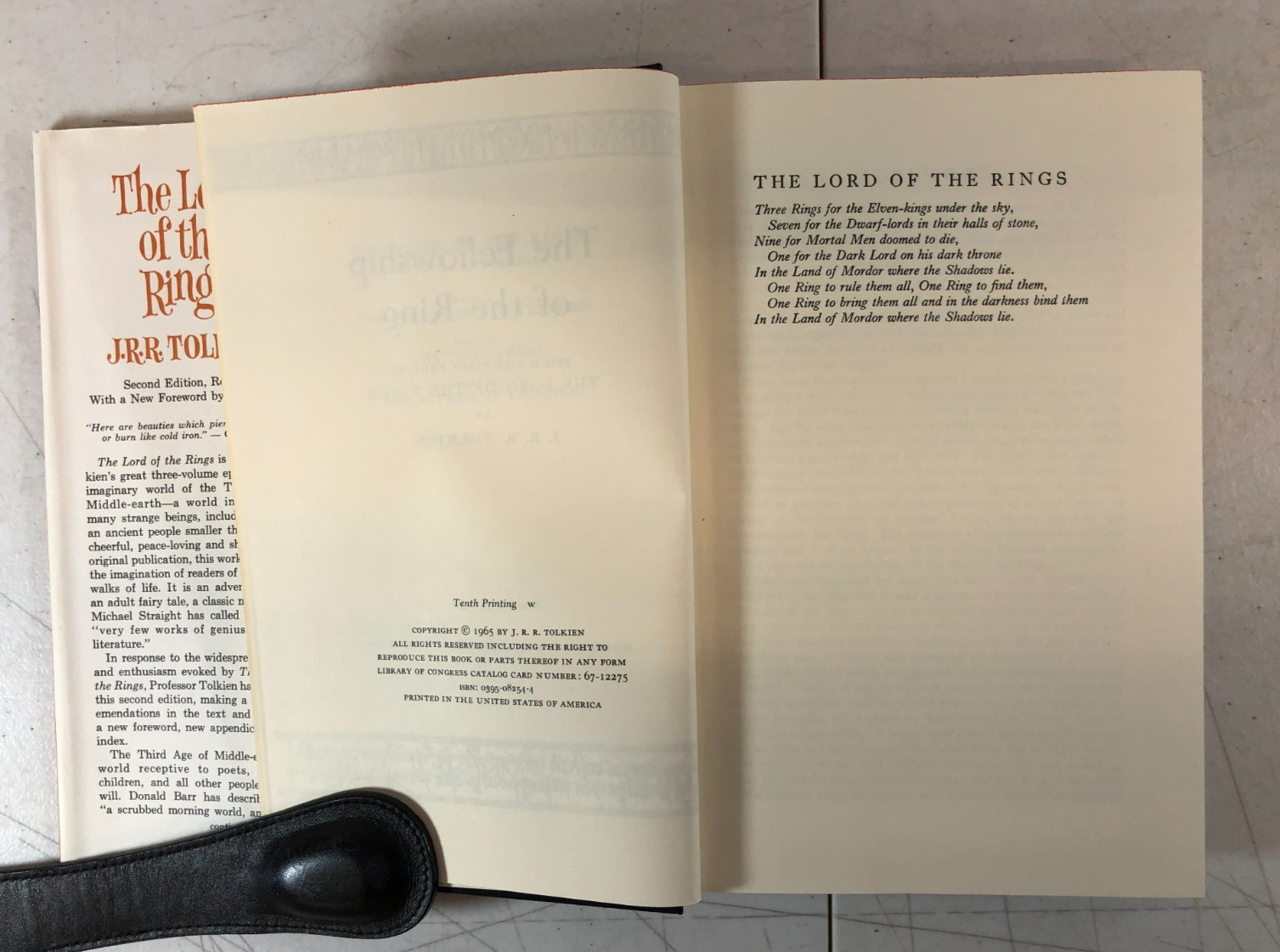 Lord Of The Rings Trilogy J.R.R. Tolkien 2nd Second Edition Maps 1965 Box Set